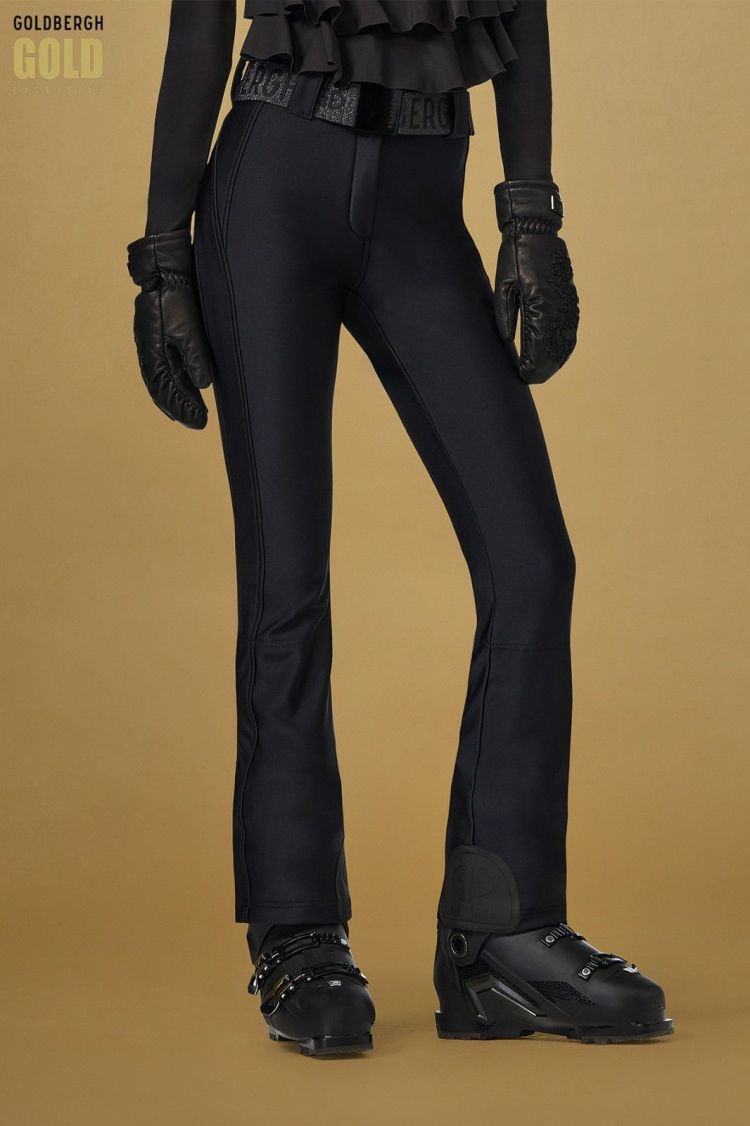 Goldbergh Skibroek Zwart dames (PIPPA GOLD LONG SKI PANTS - GE00174254.9000) - GL Sport (Sluis)