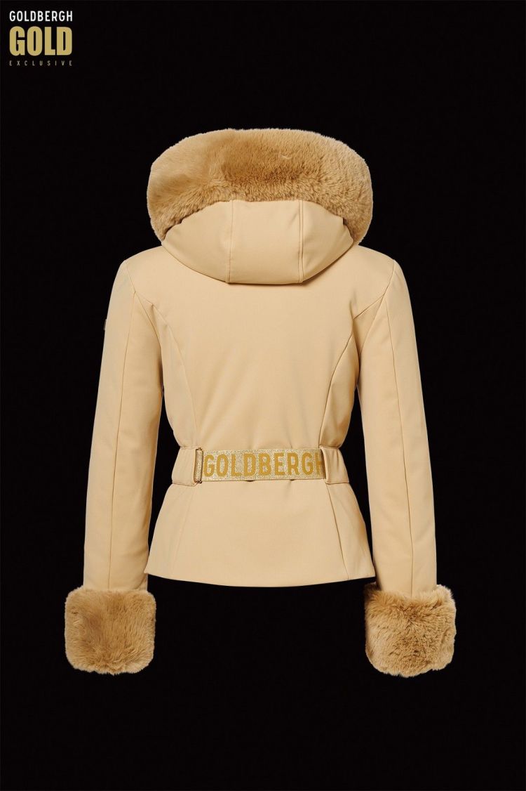 Goldbergh Ski-jas Beige dames (PREZIOSO SKI JACKET FAUX BORDER - GE00112254.7484) - GL Sport (Sluis)