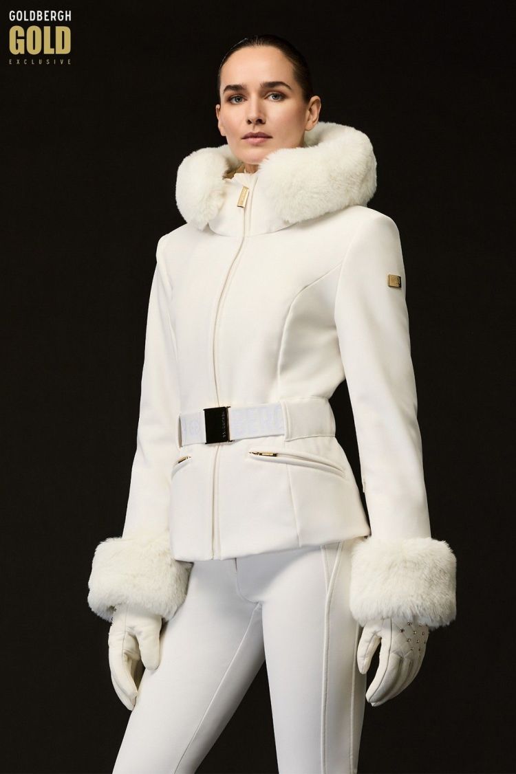 Goldbergh Ski-jas Creme dames (PREZIOSO SKI JACKET FAUX BORDER - GE00112254.8040) - GL Sport (Sluis)