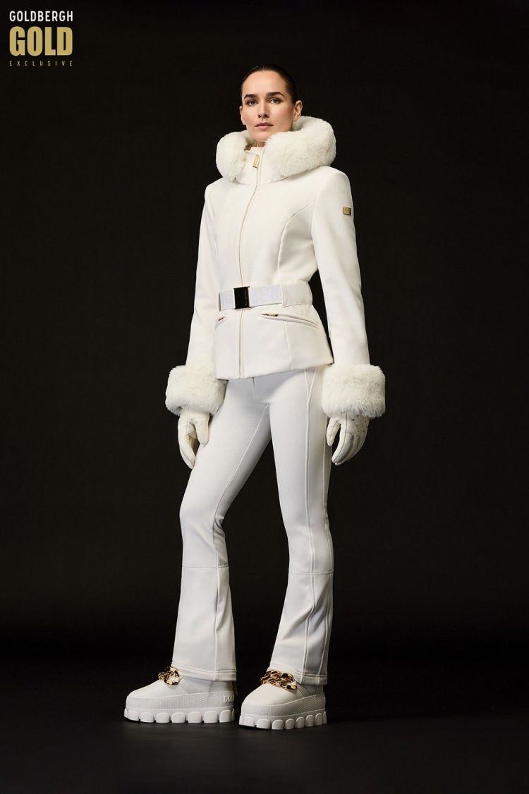 Goldbergh Ski-jas Creme dames (PREZIOSO SKI JACKET FAUX BORDER - GE00112254.8040) - GL Sport (Sluis)