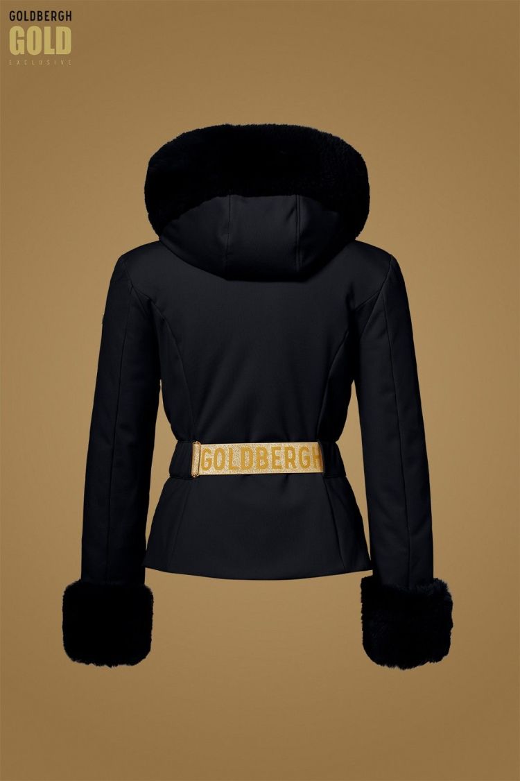 Goldbergh Ski-jas Zwart dames (PREZIOSO SKI JACKET FAUX BORDER - GE00112254.9000) - GL Sport (Sluis)