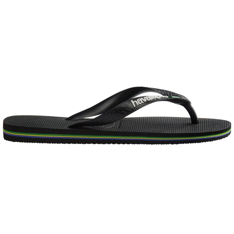 Havaianas Slippers Zwart heren (HAVAIANAS BRASIL LOGO BLACK BLACK - MEN - 4110850.1069) - GL Sport (Sluis)
