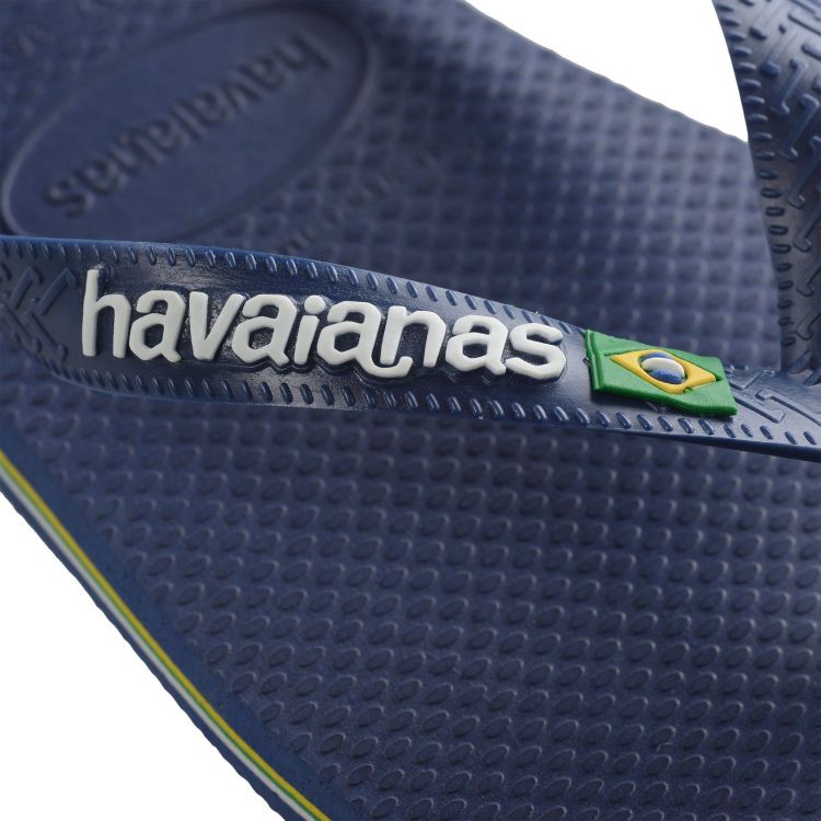 Havaianas Slippers Blauw heren (HAVAIANAS BRASIL LOGO NAVY BLUE - MEN - 4110850.0555) - GL Sport (Sluis)