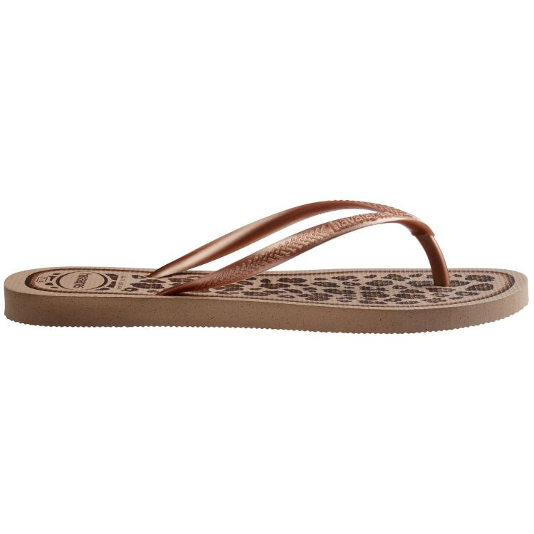 Havaianas Slippers Roze dames (HAVAIANAS SLIM ANIMALS ROSE GOLD - WOMEN - 4103352.5282) - GL Sport (Sluis)