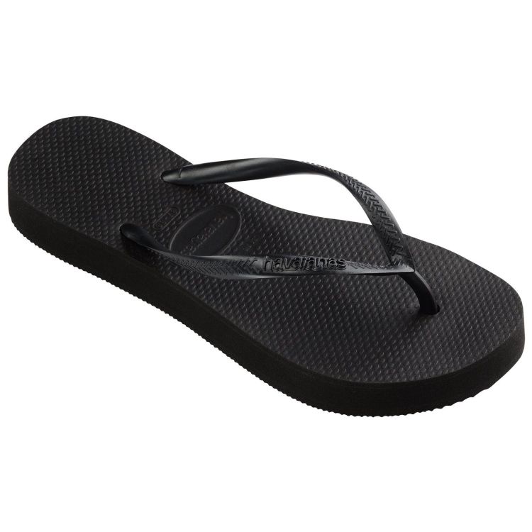 Havaianas Slippers Zwart dames (HAVAIANAS SLIM FLATFORM BLACK - WOMEN - 4144537.0090) - GL Sport (Sluis)