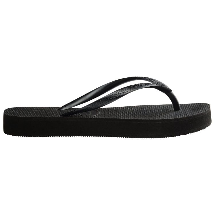 Havaianas Slippers Zwart dames (HAVAIANAS SLIM FLATFORM BLACK - WOMEN - 4144537.0090) - GL Sport (Sluis)