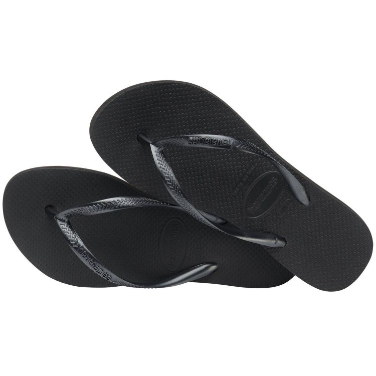 Havaianas Slippers Zwart dames (HAVAIANAS SLIM FLATFORM BLACK - WOMEN - 4144537.0090) - GL Sport (Sluis)