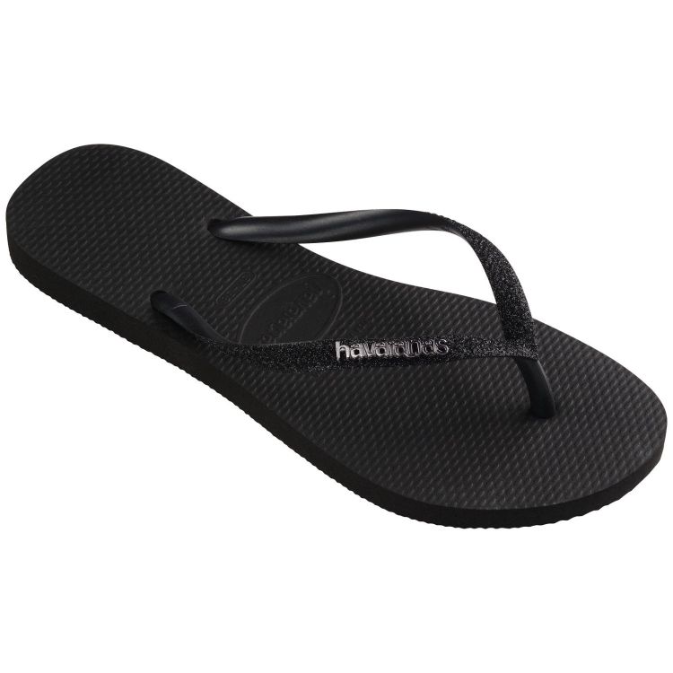 Havaianas Slippers Beige dames (HAVAIANAS SLIM GLITTER II BLACK - WOMEN - 4146975.1069) - GL Sport (Sluis)