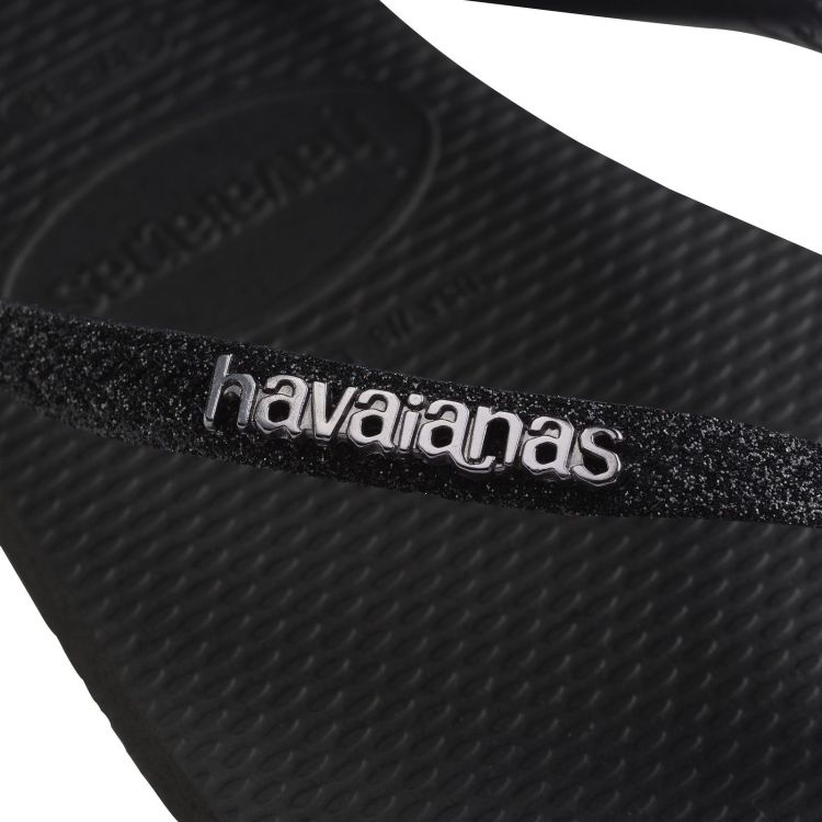 Havaianas Slippers Beige dames (HAVAIANAS SLIM GLITTER II BLACK - WOMEN - 4146975.1069) - GL Sport (Sluis)