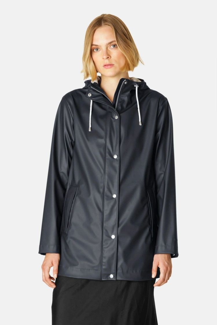 Ilse Jacobsen Jas Blauw dames (RAINCOAT - RAIN228FR.DARKINDIGO) - GL Sport (Sluis)