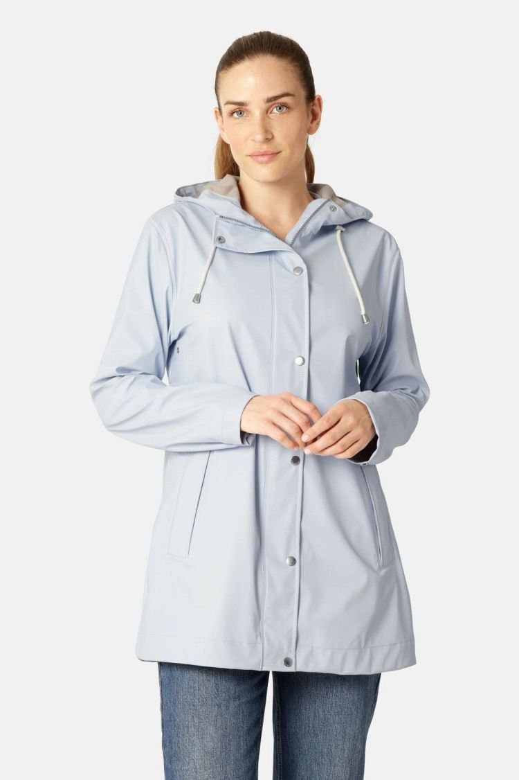 Ilse Jacobsen Jas Lichtblauw dames (RAINCOAT - RAIN228FR.HEATHER) - GL Sport (Sluis)