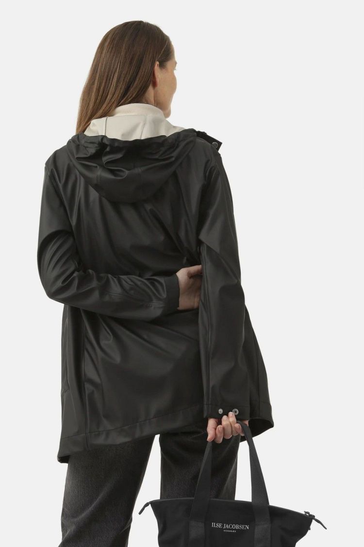 Ilse Jacobsen Jas Zwart dames (RAINCOAT - RAIN228FR.BLACK) - GL Sport (Sluis)