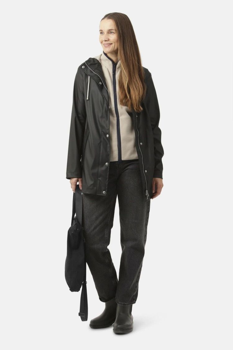 Ilse Jacobsen Jas Zwart dames (RAINCOAT - RAIN228FR.BLACK) - GL Sport (Sluis)