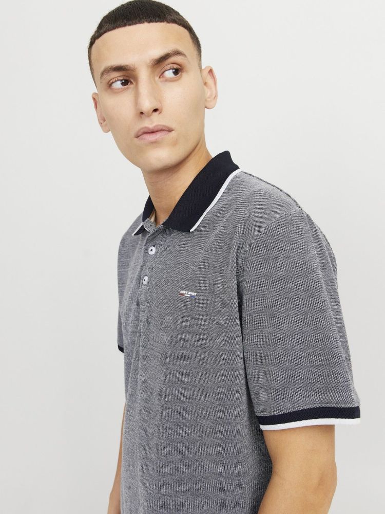 Jack & Jones Polo Blauw heren (ALVES POLO - 12274681.MARITIMEBLUE) - GL Sport (Sluis)