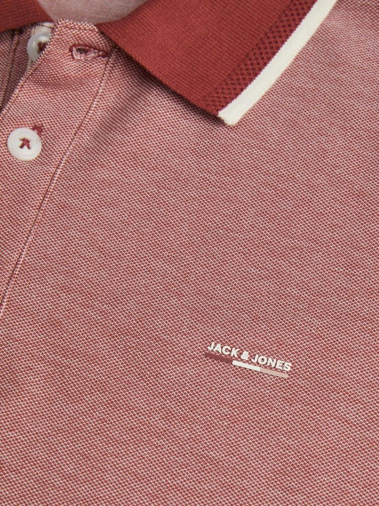 Jack & Jones Polo Rood heren (ALVES POLO - 12274681.TANDOORISPICE) - GL Sport (Sluis)