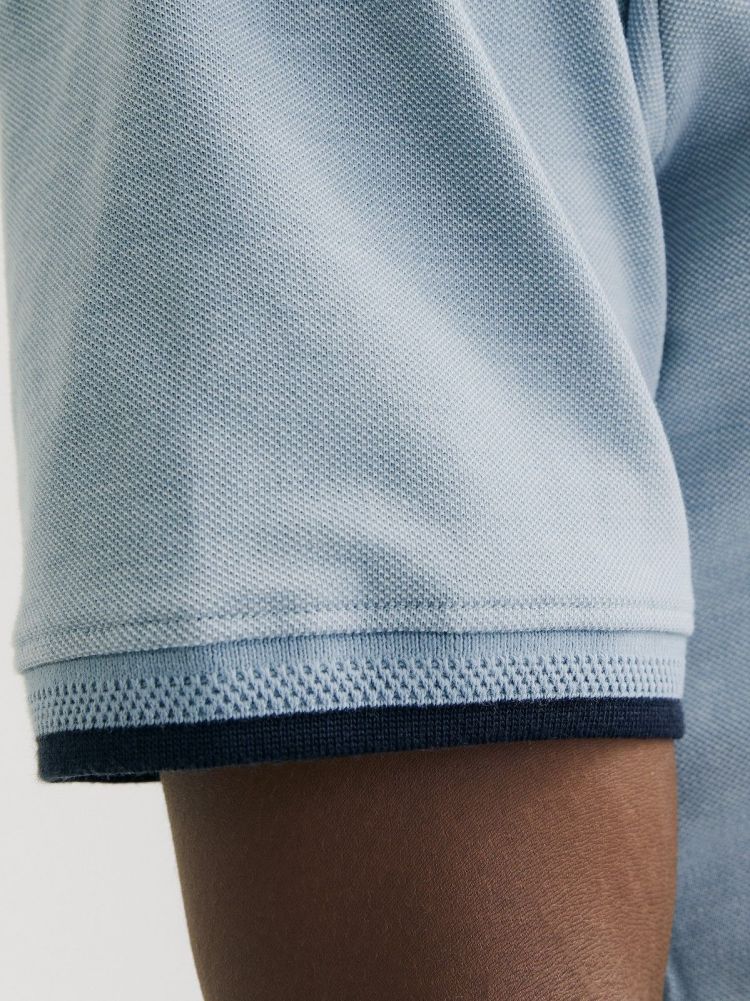 Jack & Jones Polo Blauw heren (ALVES SS POLO - 12274681.ASHLEYBLUE) - GL Sport (Sluis)