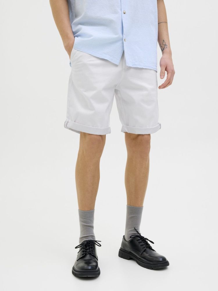 Jack & Jones Korte broek Wit heren (BOWIE SHORTS SOLID  - 12165604.WHITE) - GL Sport (Sluis)