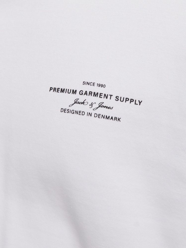 Jack & Jones T-shirt Wit heren (CHAD BRANDING SS CREW NECK TEE - 12259357.BRIGHTWHITE) - GL Sport (Sluis)