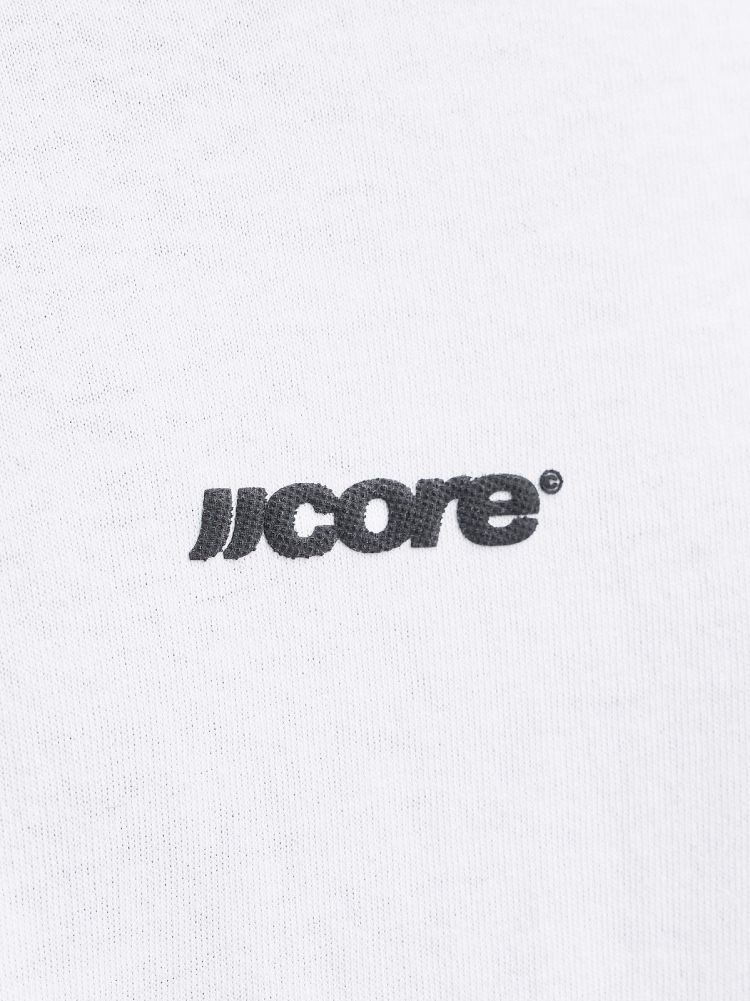 Jack & Jones T-shirt Wit heren (CLUB BACKSCRIPT TEE SS CREW NECK - 12300239.BRIGHTWHITE) - GL Sport (Sluis)
