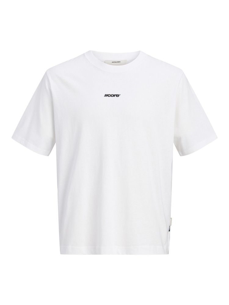 Jack & Jones T-shirt Wit heren (CLUB BACKSCRIPT TEE SS CREW NECK - 12300239.BRIGHTWHITE) - GL Sport (Sluis)
