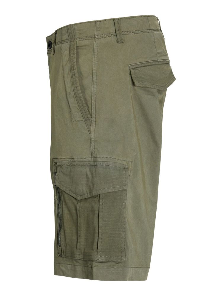 Jack & Jones Korte broek Olijfgroen heren (COLE CRUISE CARGO SHORTS - 12264473.DUSTYOLIVE) - GL Sport (Sluis)
