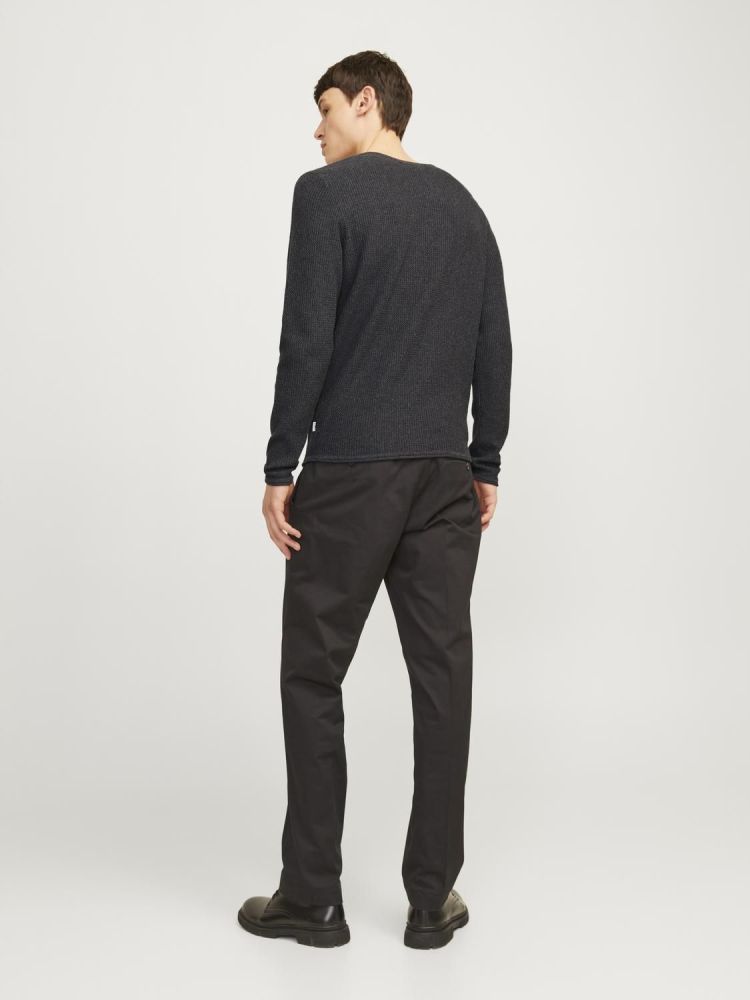 Jack & Jones Pull Grijs heren (COOPER KNIT CREW NECK - 12258407.DGREYMEL) - GL Sport (Sluis)