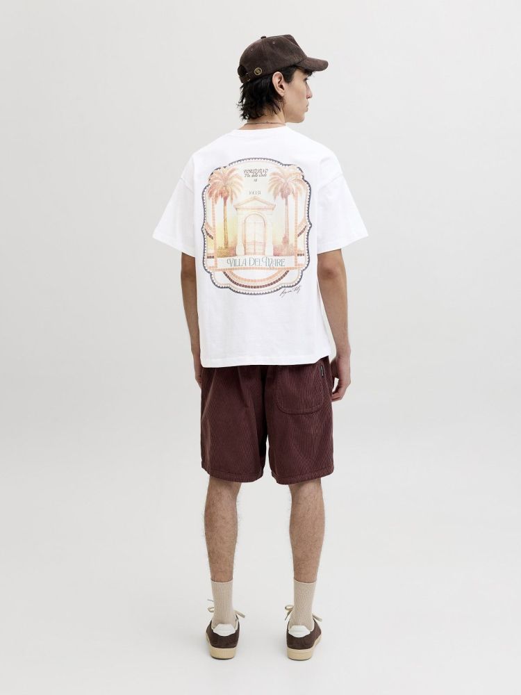 Jack & Jones T-shirt Wit heren (COTE D'AZUR PHOTOBACK TEE SS - 12296080.BRIGHTWHITE) - GL Sport (Sluis)