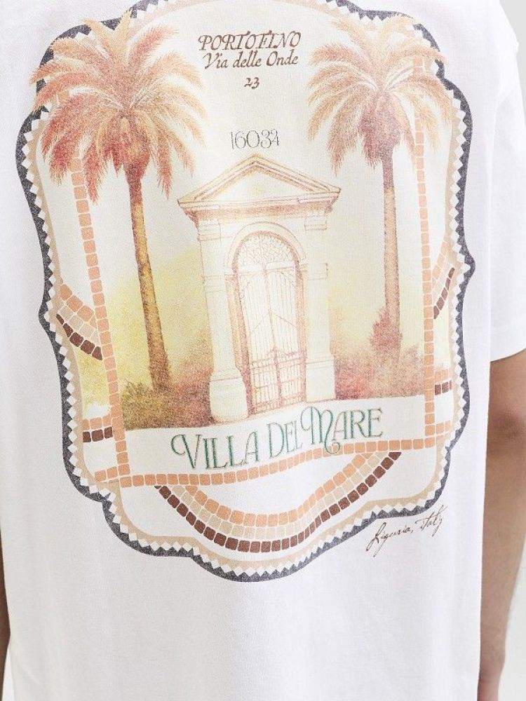 Jack & Jones T-shirt Wit heren (COTE D'AZUR PHOTOBACK TEE SS - 12296080.BRIGHTWHITE) - GL Sport (Sluis)