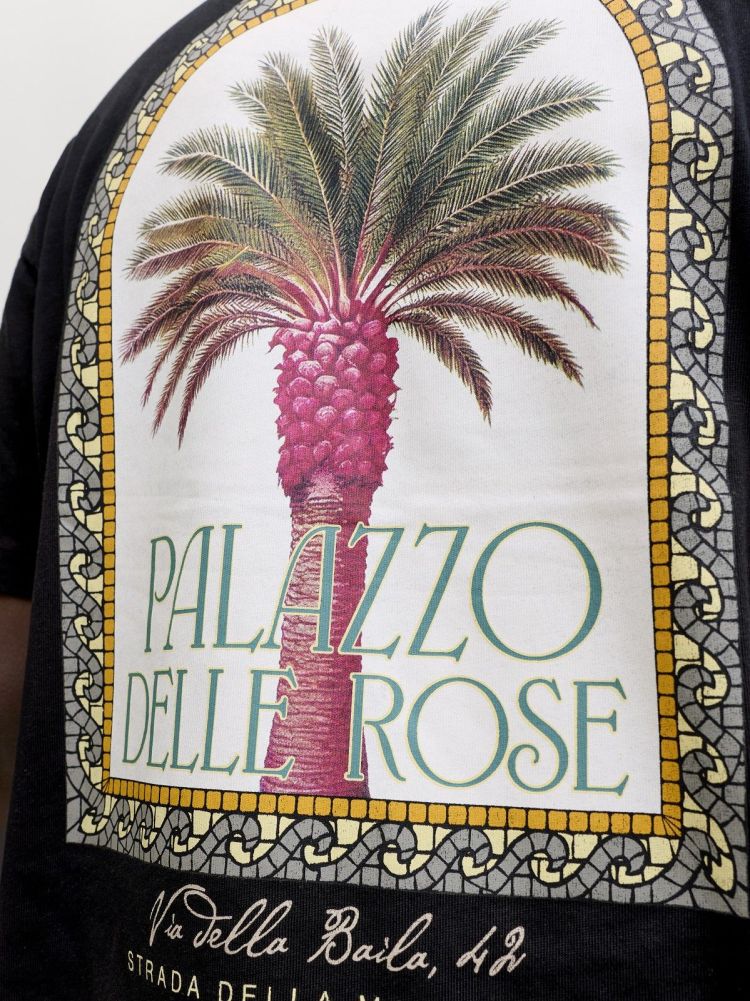 Jack & Jones T-shirt Zwart heren (COTE D'AZUR PHOTOBACK TEE SS - 12296080.BLACK) - GL Sport (Sluis)