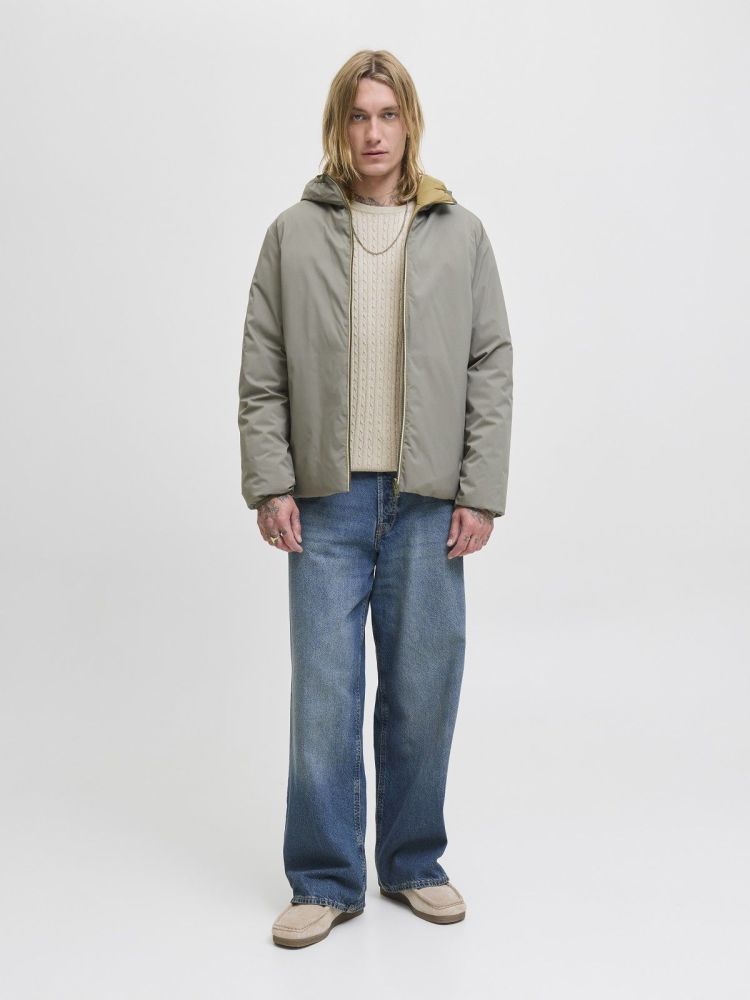 Jack & Jones Pull Off-white heren (EMIL KNIT CABLE CREW NECK - 12278785.OATMEAL) - GL Sport (Sluis)