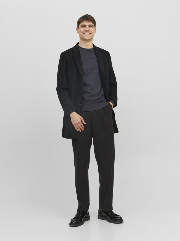 Jack & Jones Pull Grijs heren (EMIL KNIT CREW NECK - 12208364.DGMEL) - GL Sport (Sluis)