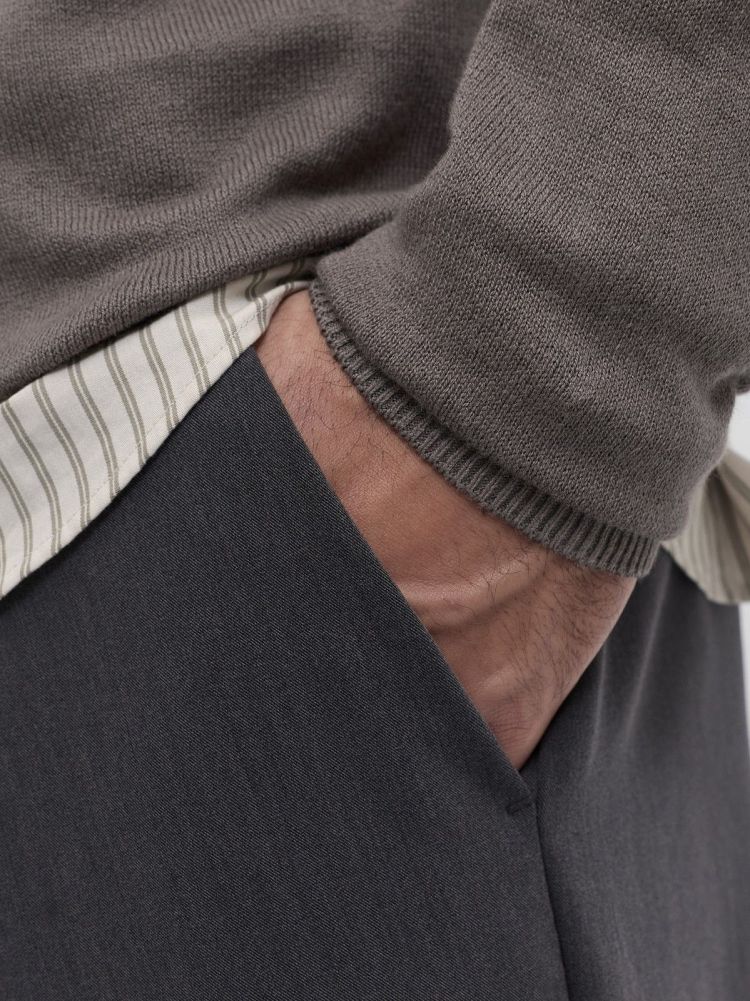 Jack & Jones    (EMIL KNIT HALF ZIP - 12189339.FALCON) - GL Sport (Sluis)