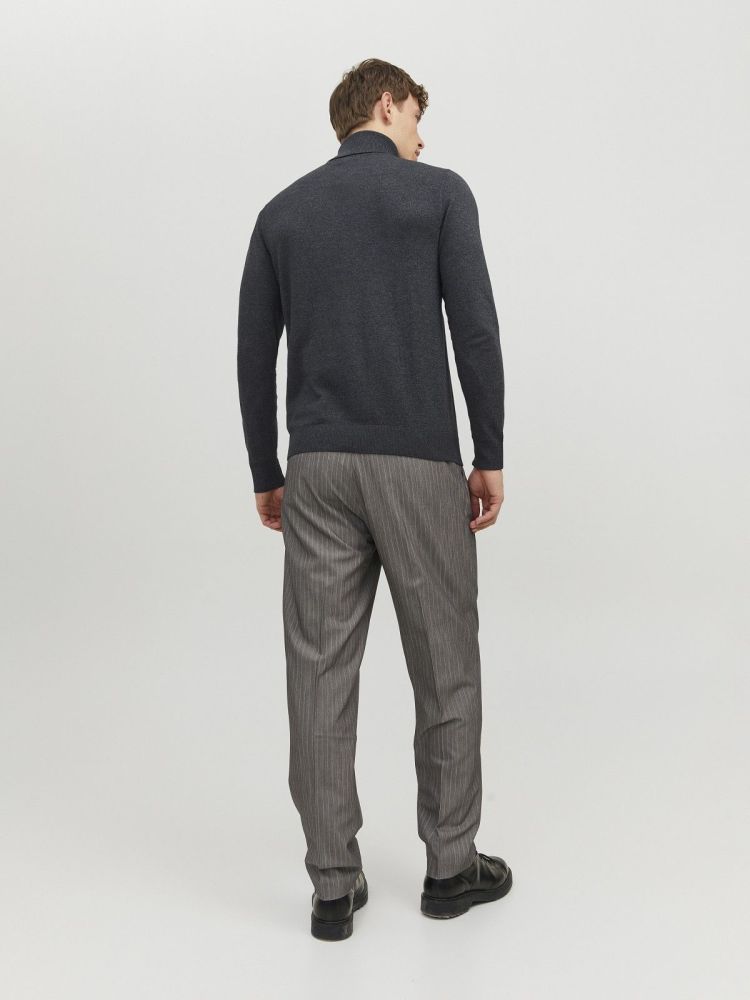 Jack & Jones Pull Grijs heren (EMIL KNIT ROLL NECK - 12157417.DGREYMEL) - GL Sport (Sluis)