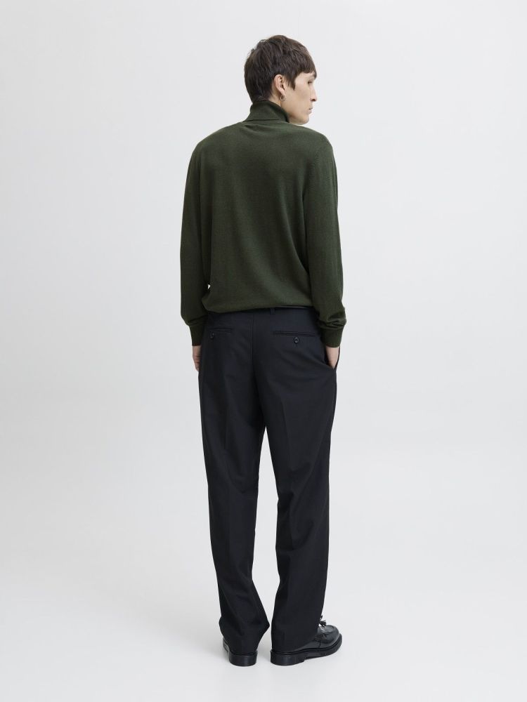 Jack & Jones Pull Groen heren (EMIL KNIT ROLL NECK - 12157417.DUFFELBAG) - GL Sport (Sluis)