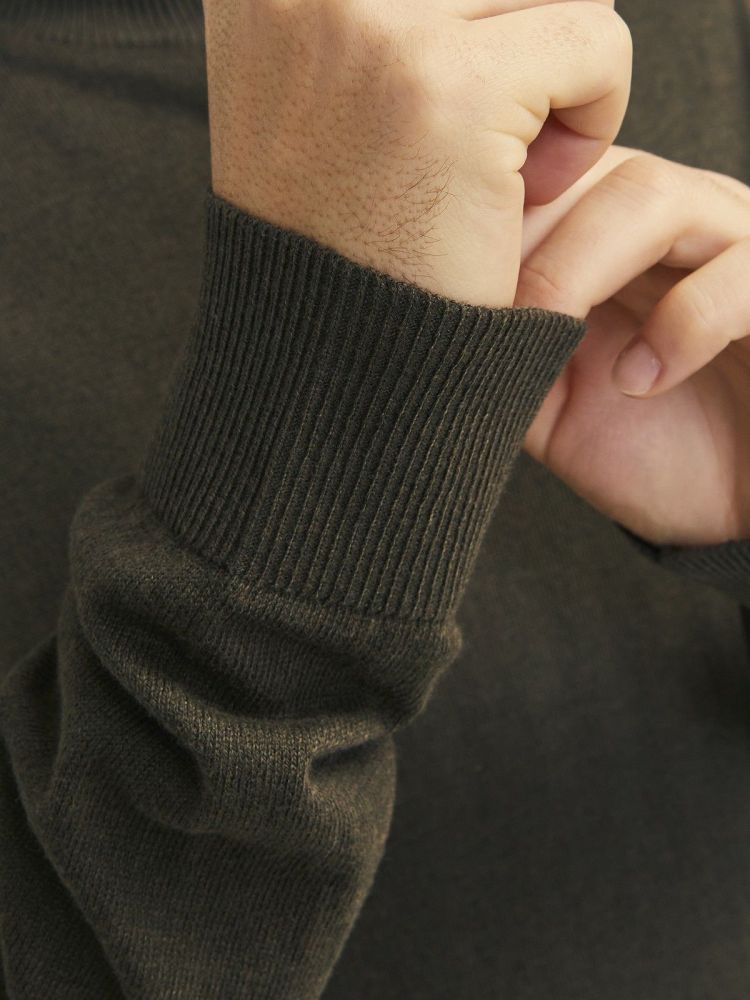 Jack & Jones Pull Groen heren (EMIL KNIT ROLL NECK - 12157417.OLIVENIGHT) - GL Sport (Sluis)