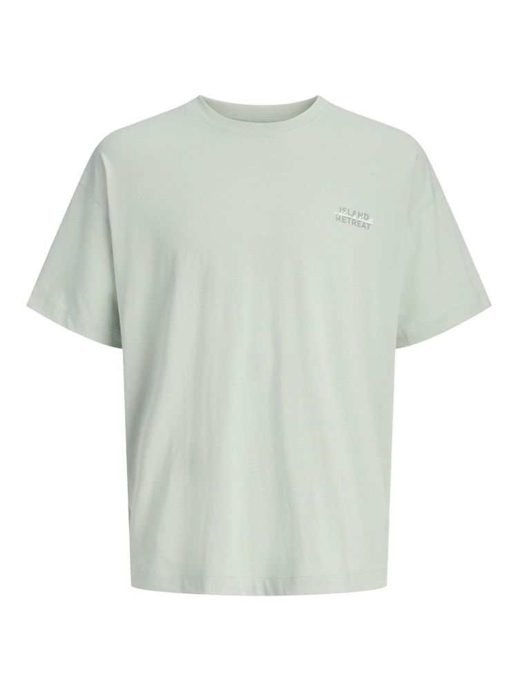Jack & Jones T-shirt Blauw heren (ETERNA GRAPHIC BACK TEE SS CREW NECK - 12295836.AQUAGRAY) - GL Sport (Sluis)