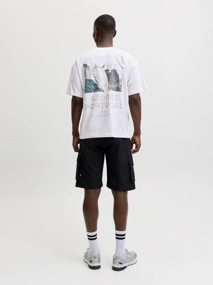 Jack & Jones T-shirt Wit heren (ETERNA GRAPHIC BACK TEE SS CREW NECK - 12295836.BRIGHTWHITE) - GL Sport (Sluis)