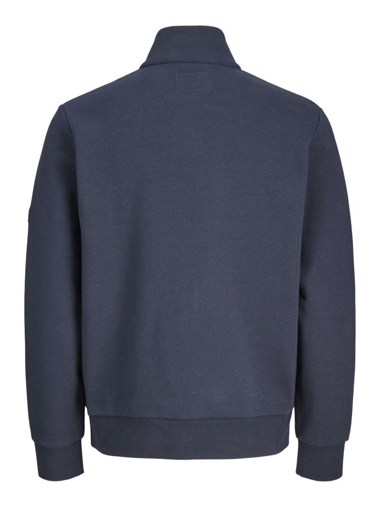 Jack & Jones Vest Blauw heren (FRANKIE SWEAT ZIP HIGH NECK SMU - 12275675.SEABONE) - GL Sport (Sluis)