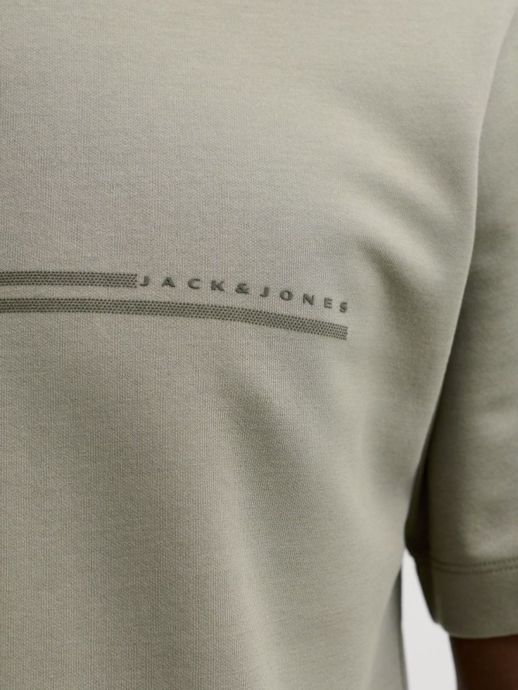 Jack & Jones T-shirt Groen heren (FUSION CHEST BRAND TEE SS CREW NECK - 12289936.VETVER) - GL Sport (Sluis)