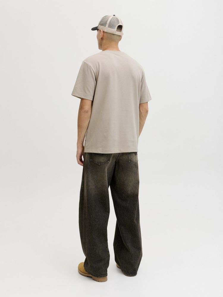 Jack & Jones T-shirt Blauw heren (FUSION CHEST TEE SS CREW NECK - 12289936.PURECASHMERE) - GL Sport (Sluis)