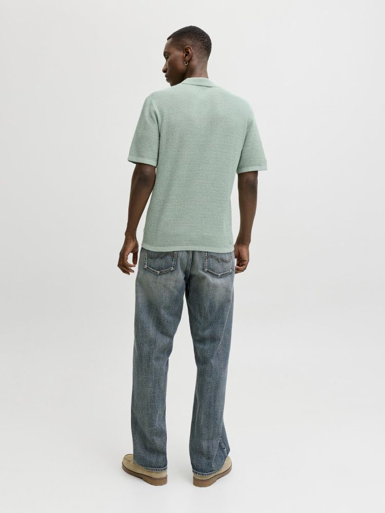 Jack & Jones Polo Groen heren (GEORGE KNIT POLO SS - 12268281.GRANITEGREEN) - GL Sport (Sluis)