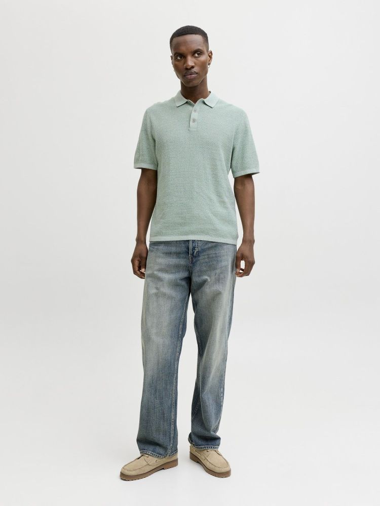 Jack & Jones Polo Groen heren (GEORGE KNIT POLO SS - 12268281.GRANITEGREEN) - GL Sport (Sluis)