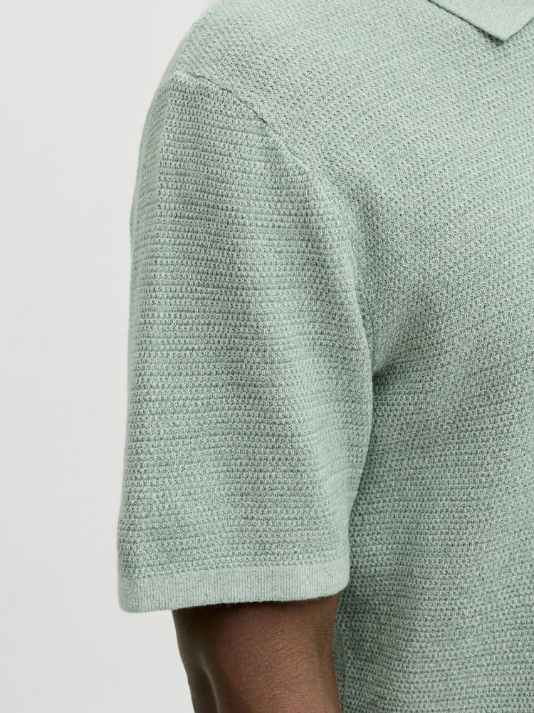 Jack & Jones Polo Groen heren (GEORGE KNIT POLO SS - 12268281.GRANITEGREEN) - GL Sport (Sluis)