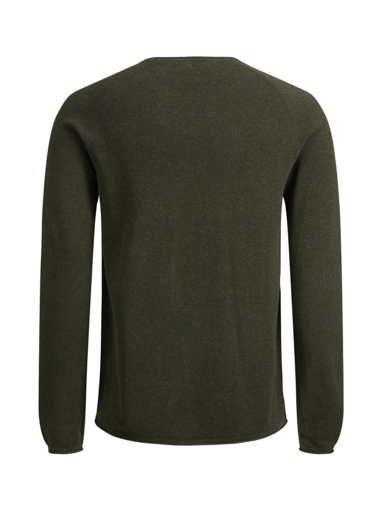 Jack & Jones Pull Groen heren (HILL CREW NECK - 12157321.OLIVENIGHT) - GL Sport (Sluis)