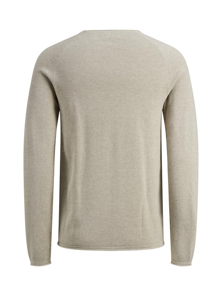 Jack & Jones Pull Off-white heren (HILL CREW NECK - 12157321.OATMEAL) - GL Sport (Sluis)