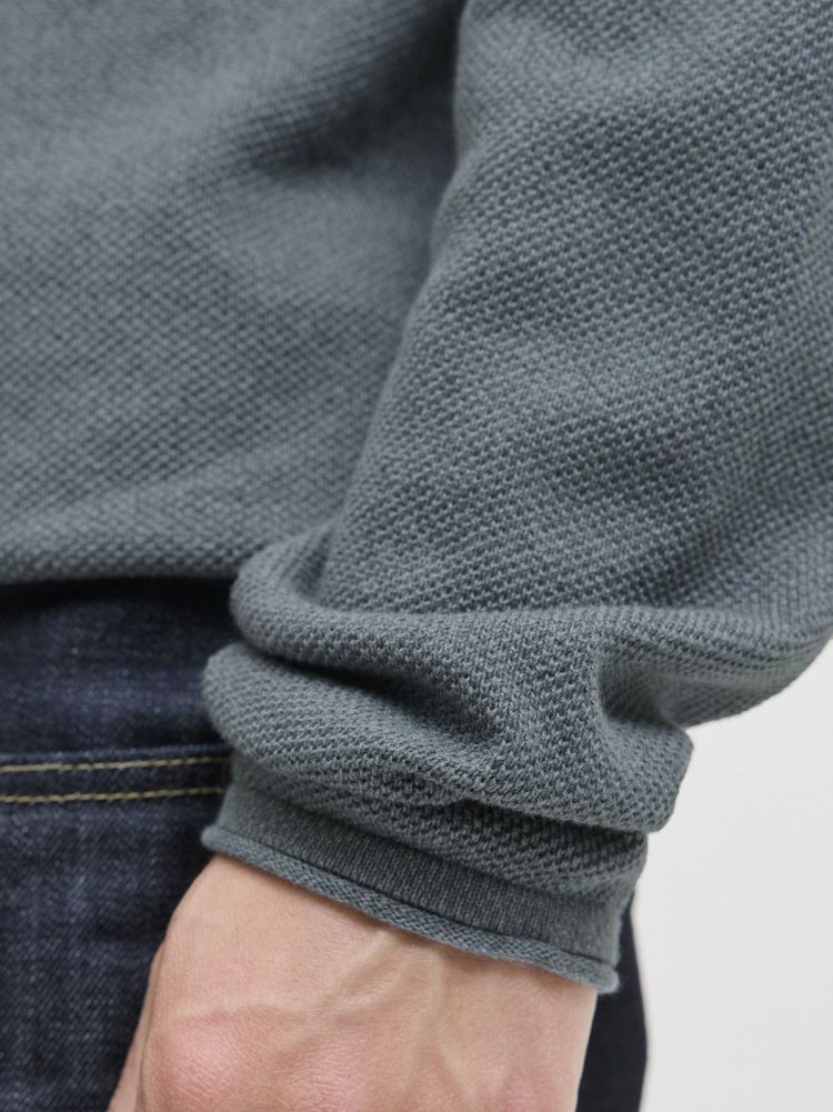 Jack & Jones Pull Blauw heren (HILL KNIT CREW NECK - 12157321.STORMYWEATHER) - GL Sport (Sluis)