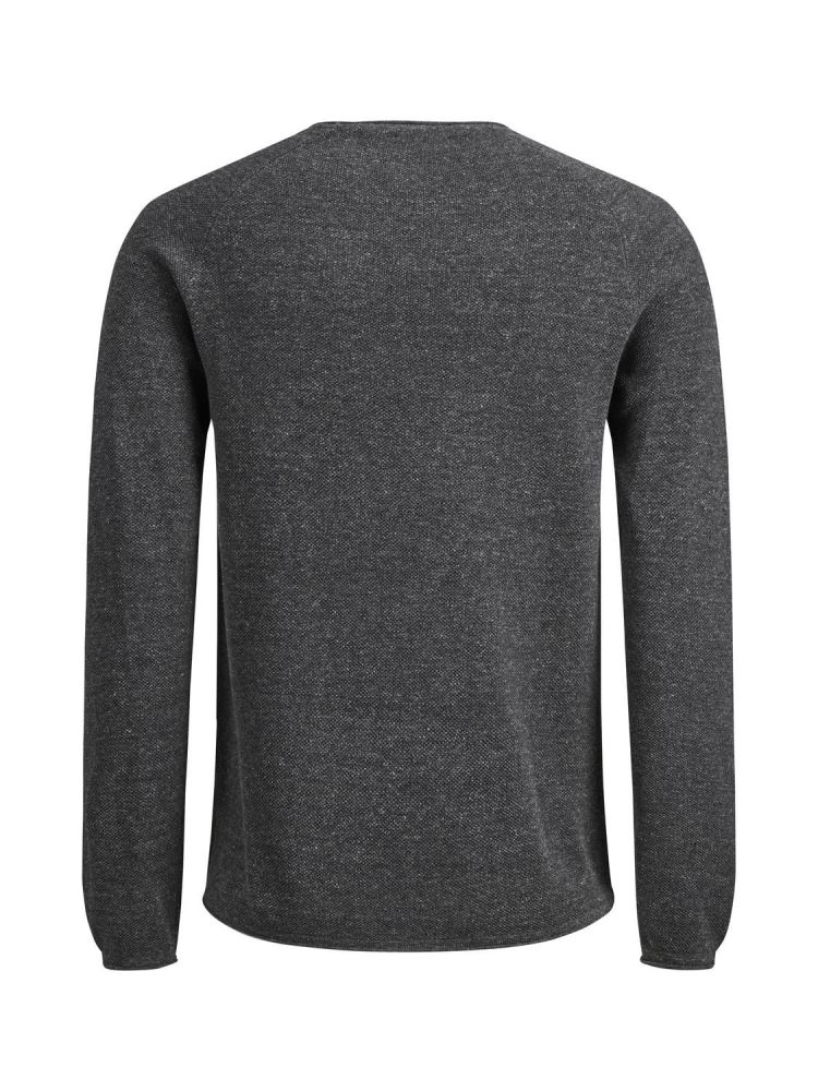 Jack & Jones Pull Grijs heren (HILL KNIT CREW NECK - 12157321.DGREYMEL) - GL Sport (Sluis)