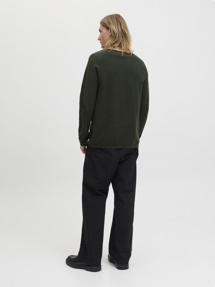Jack & Jones Pull Groen heren (HILL KNIT CREW NECK - 12157321.DUFFELBAG) - GL Sport (Sluis)