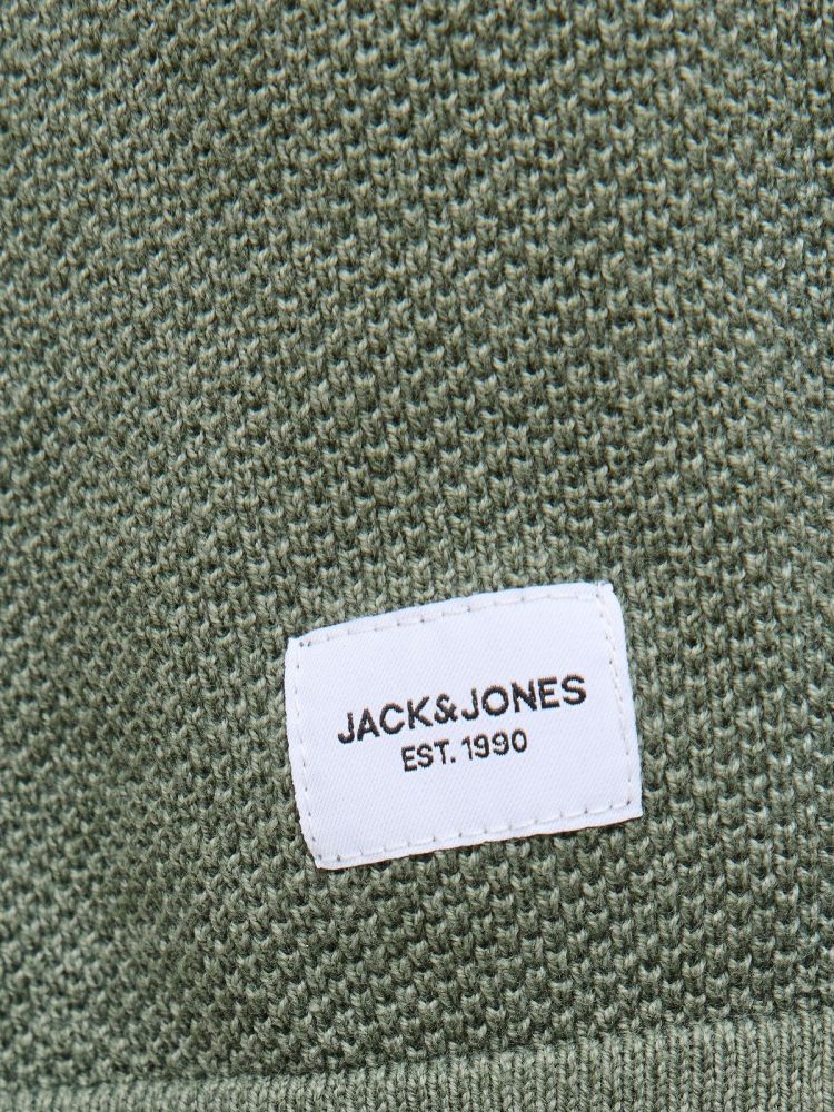 Jack & Jones Pull Groen heren (HILL KNIT CREW NECK - 12157321.LAURELWREATH) - GL Sport (Sluis)
