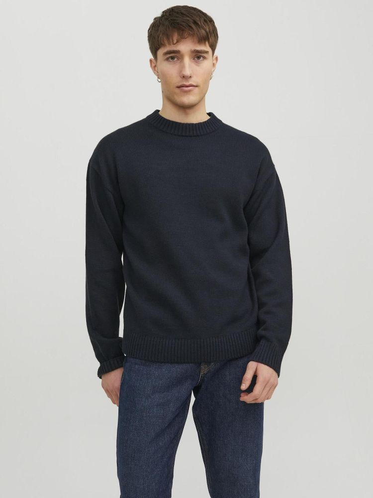 Jack & Jones Pull Blauw heren (JACK KNIT CREW NECK - 12236774.NAVYBLAZER) - GL Sport (Sluis)